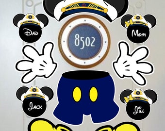 Captain Mickey Cruise Door Magnets