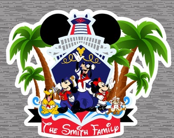 Sail Away with Goofy and Friends Cruise Door Magnets