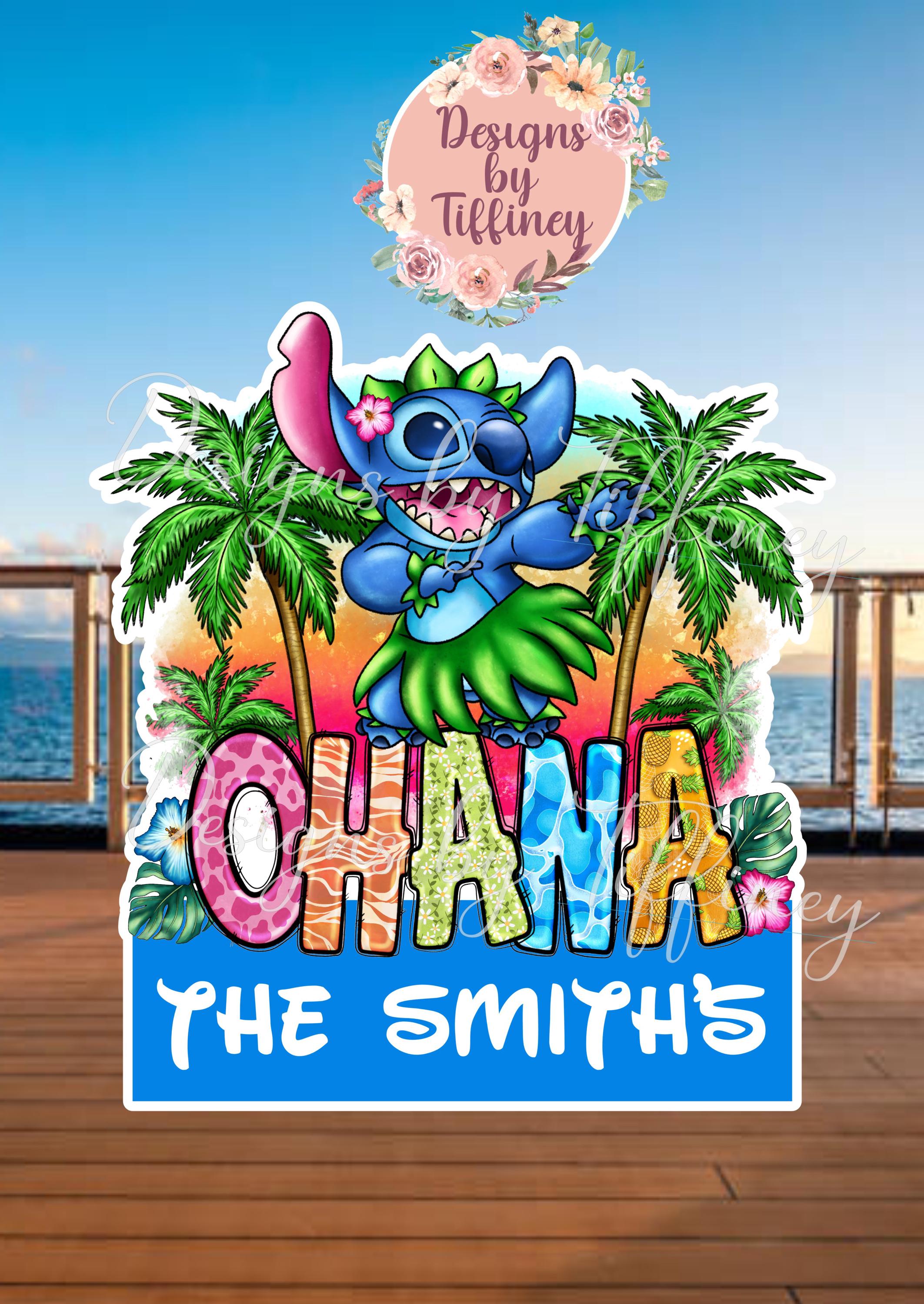 OHANA Means Family Inspired Customizable Cruise Door Magnets - Etsy