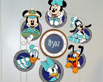 25th Silver Anniversary at Sea Porthole Friends Cruise Door Magnets