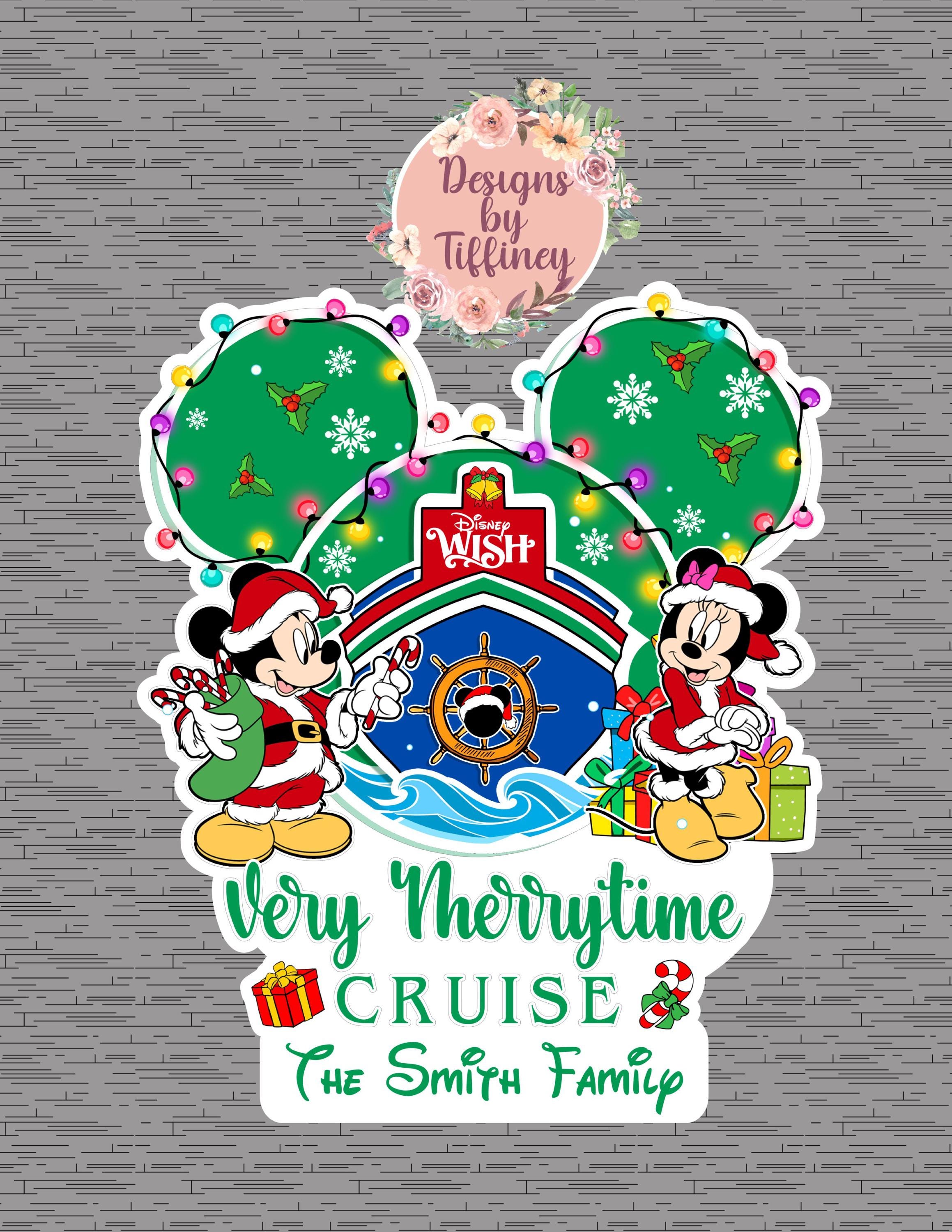 Very Merrytime Christmas Disney Cruise Door Magnets - Etsy