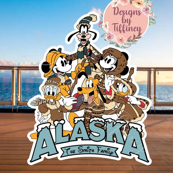 Alaska Fab 5 Mickey and Friends Disney Cruise Magnet