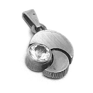 Vintage, Karl Laine, Finland,  pendant on a silver chain,  modern design, timeless