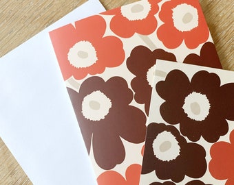 Marimekko, Unikko , Greeting card, post card 2 pc
