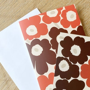 Marimekko, Unikko, Grußkarte, Postkarte 2-tlg