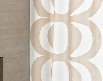 Retro, Marimekko, Kaivo curtain 145x250 cm beige /white