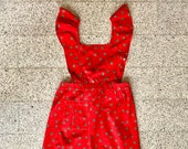 Vintage, Marimekko apron, dress late 70s with ruffles