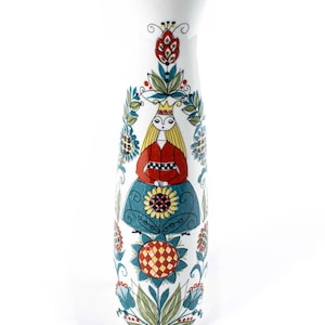 Gammal Figgjo Fajance Turi Design Saga Vas, Norsk Mid Century Pottery Jug