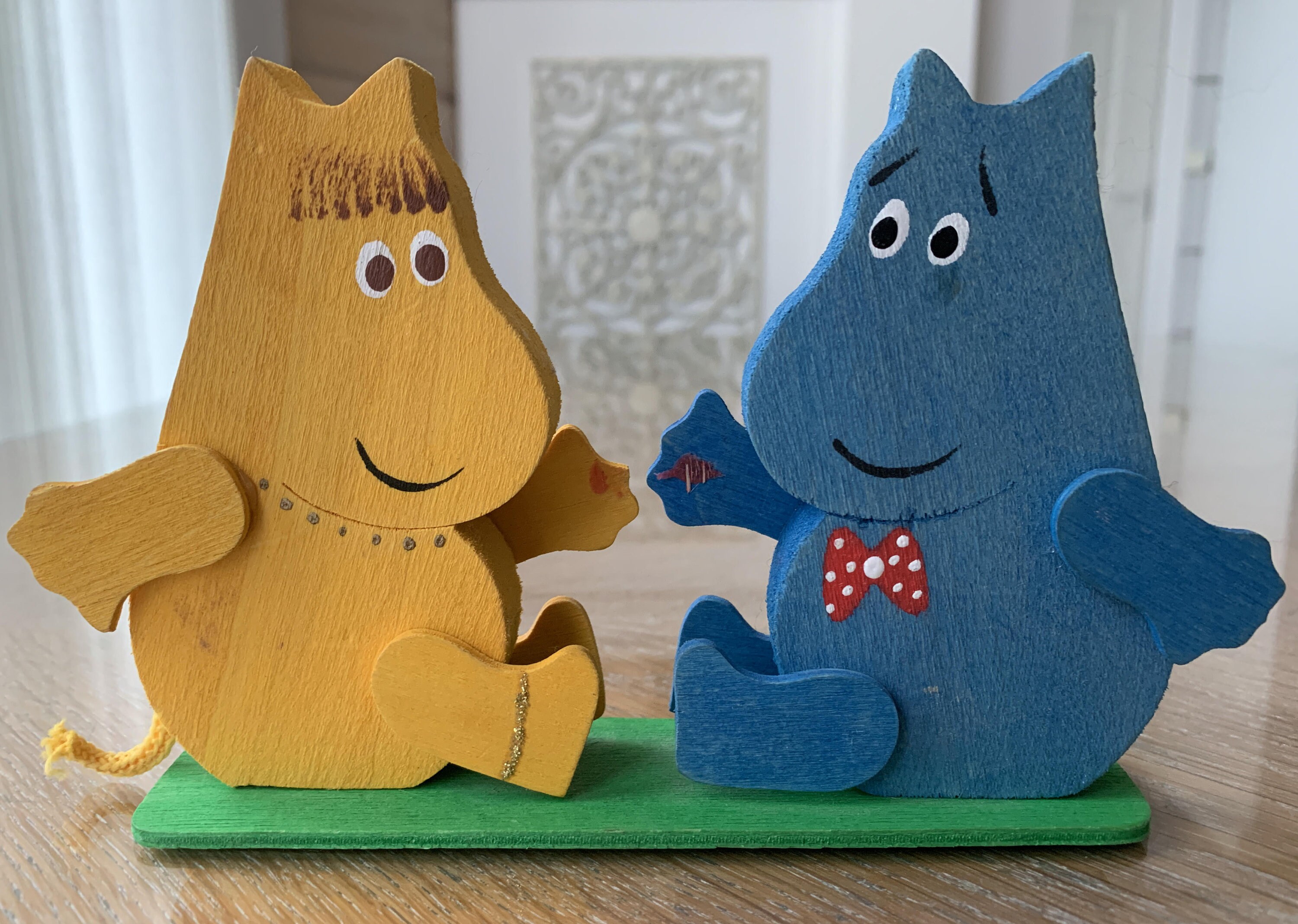 Moomin, Wooden Table Decor, Moomin Figurine, Snorkmaiden, Vintage