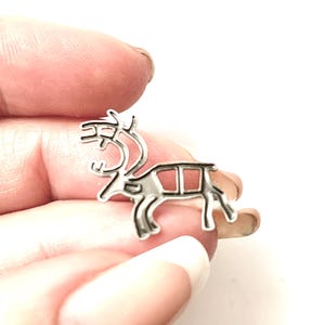 Scandinavian  reideer, Pin's, Pines, Pin, elk, Lapland, Finland