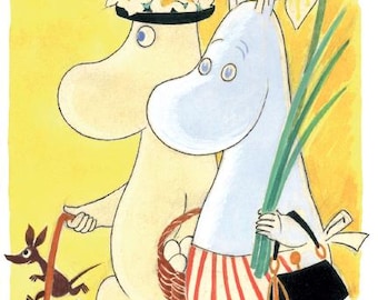 Moomin, Wooden card, Moominmama and moominpappa