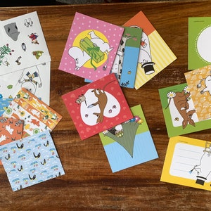 Moomin, création de cartes postales, travaux manuels, invitations