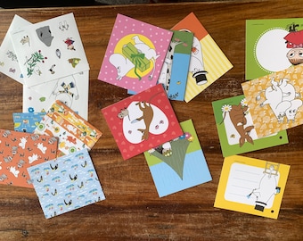 Moomin, make Your own postcards, crafting, invitations