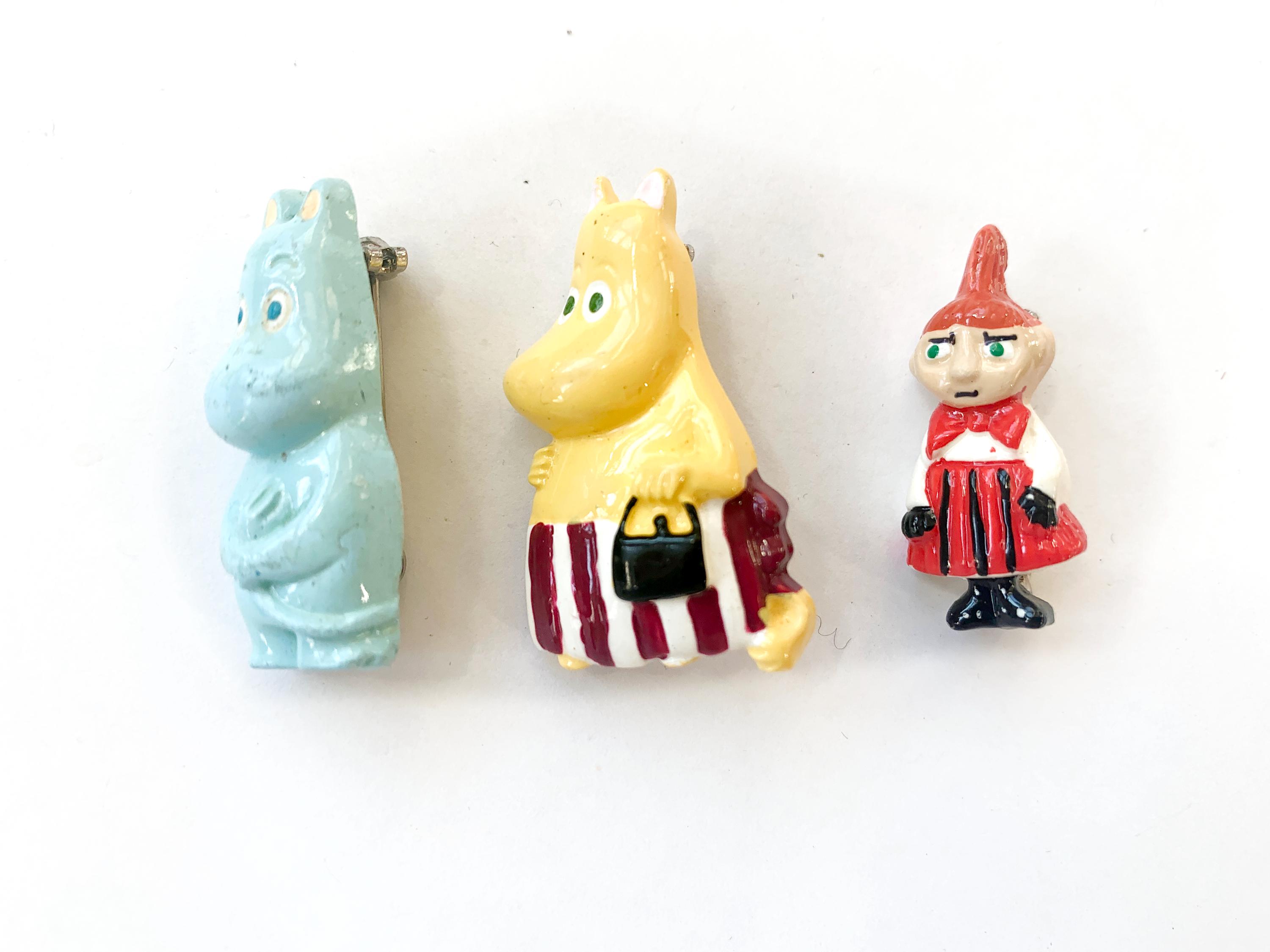 ヴィンテージ ムーミン、リトルミイのブローチ、90年代 - Etsy 日本