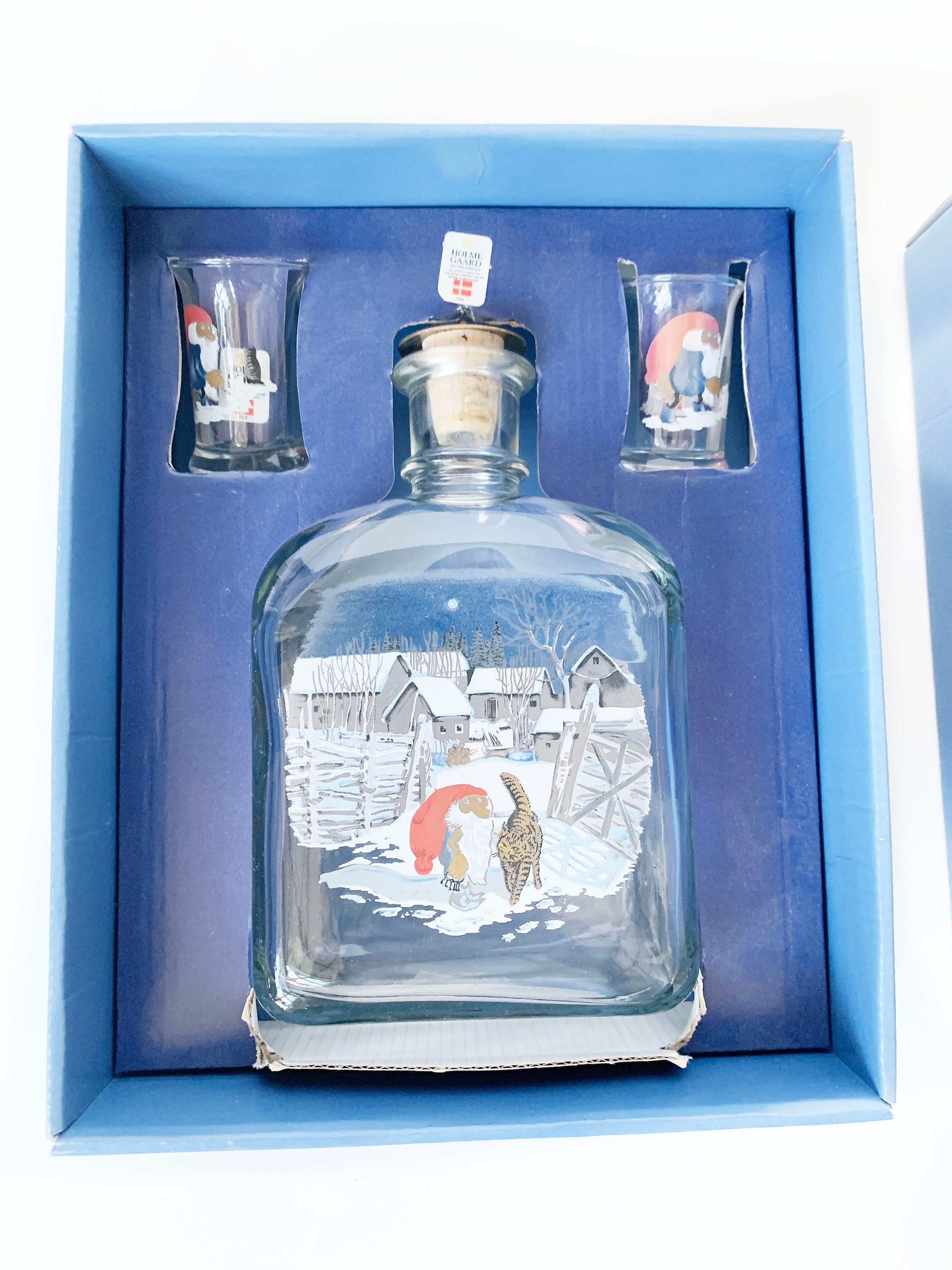 Shop the Vintage Holmegaard Christmas Church Glass Bottle at Weston Table