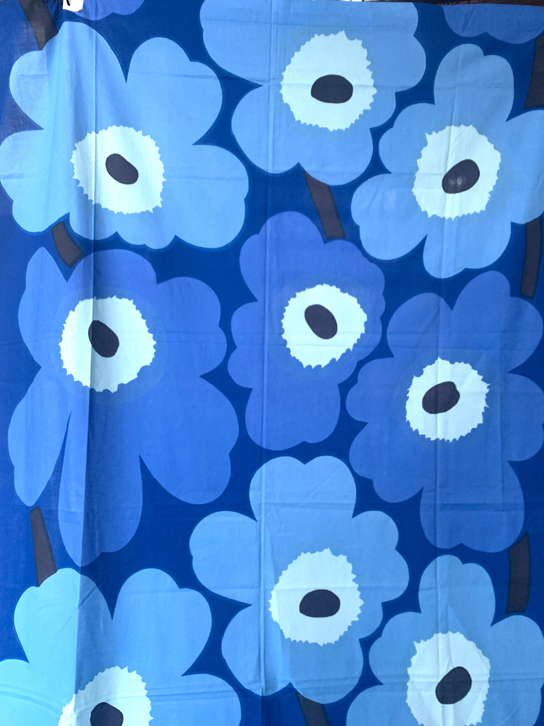 MARIMEKKO Curtain Maija Isola 1965 Design Blue Poppy - Etsy