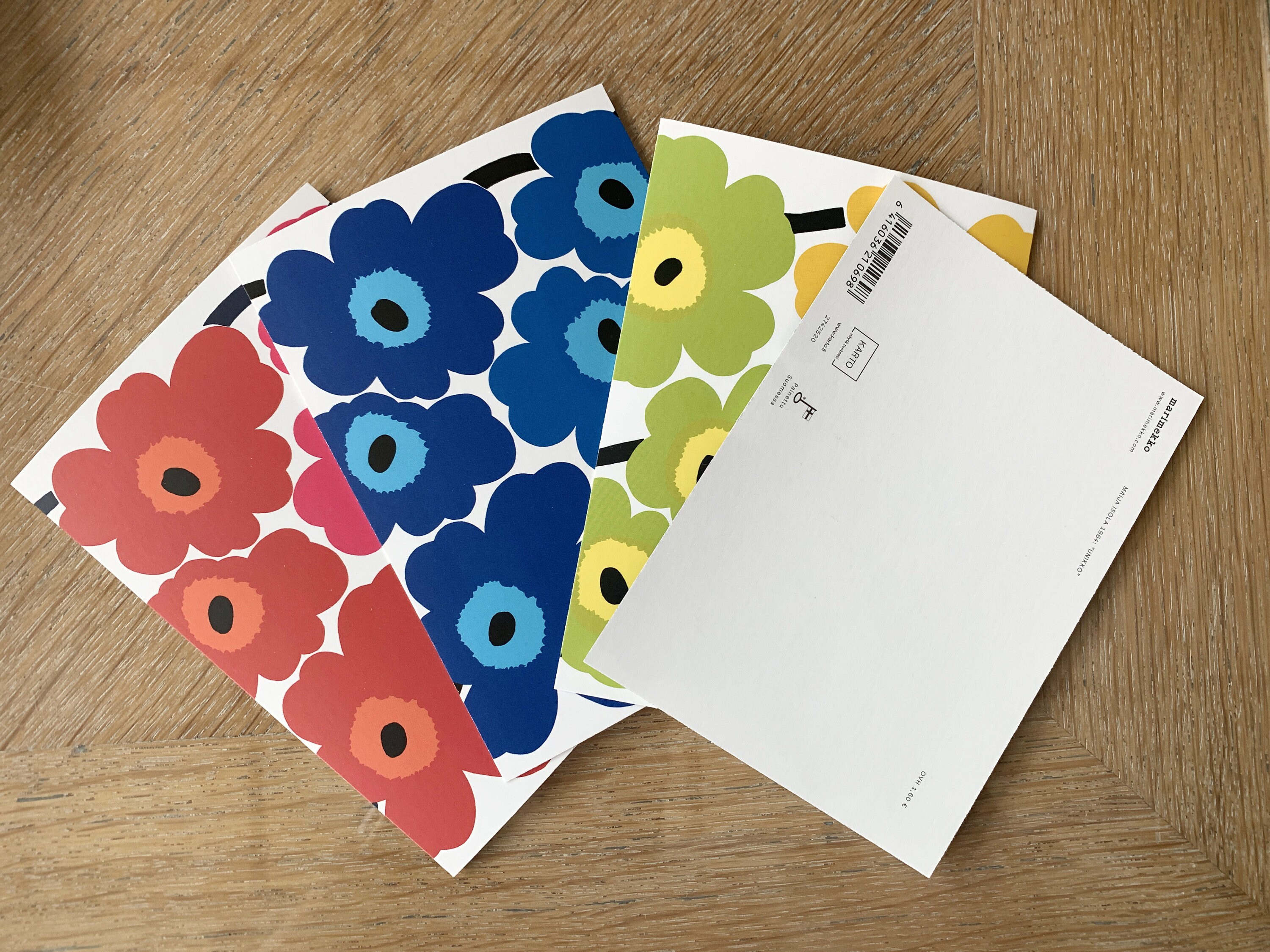 Timeless, Marimekko Unikko Postcard Set From Finland - Etsy