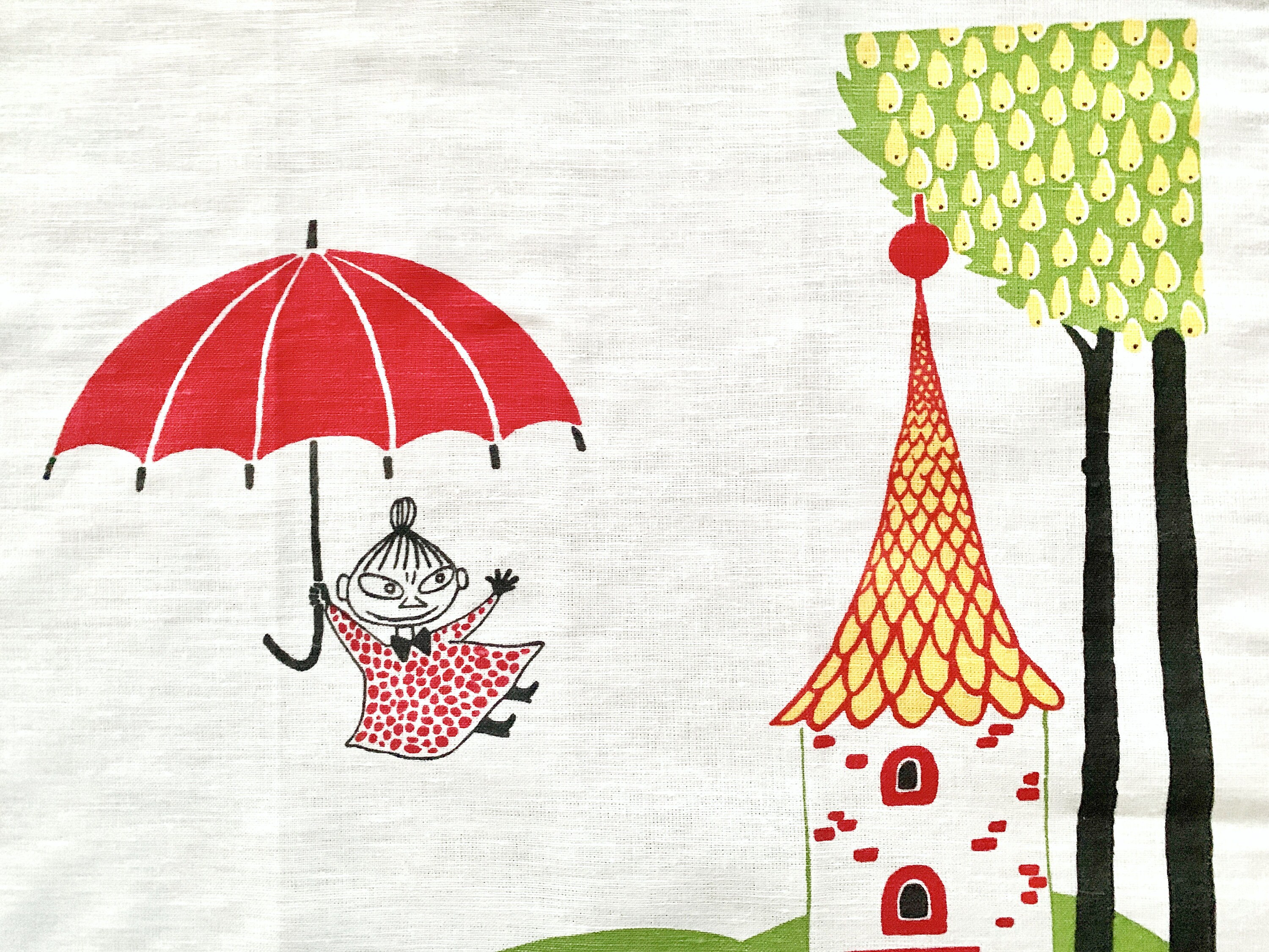 Moomin kitchen towel by Finlayson, linen-cotton, tea towel - Etsy 日本