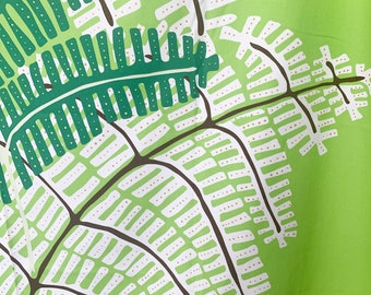 Green Fern Cotton Upholstery Fabric - Maria Vinka IKEA Design