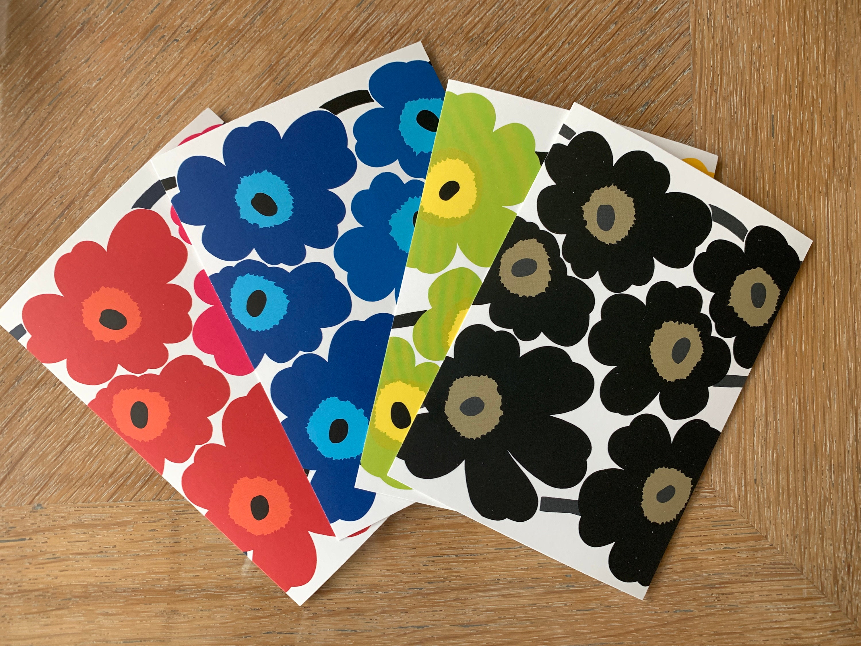 Timeless, Marimekko Unikko Postcard Set From Finland - Etsy