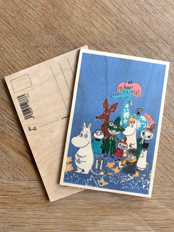 Moomin, Wooden Card, Moomin Friends - Etsy