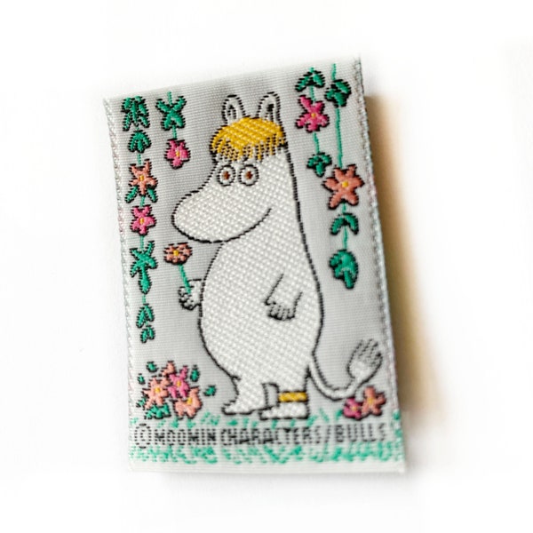 Vintage Moomin Snorkmaiden Aufnäher aus den 80er Jahren. Stoff aufnähen.