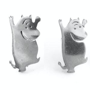 Lovely, Vintage, Moomin, silver, made in Finland, Scandinavian Finnish, rare find