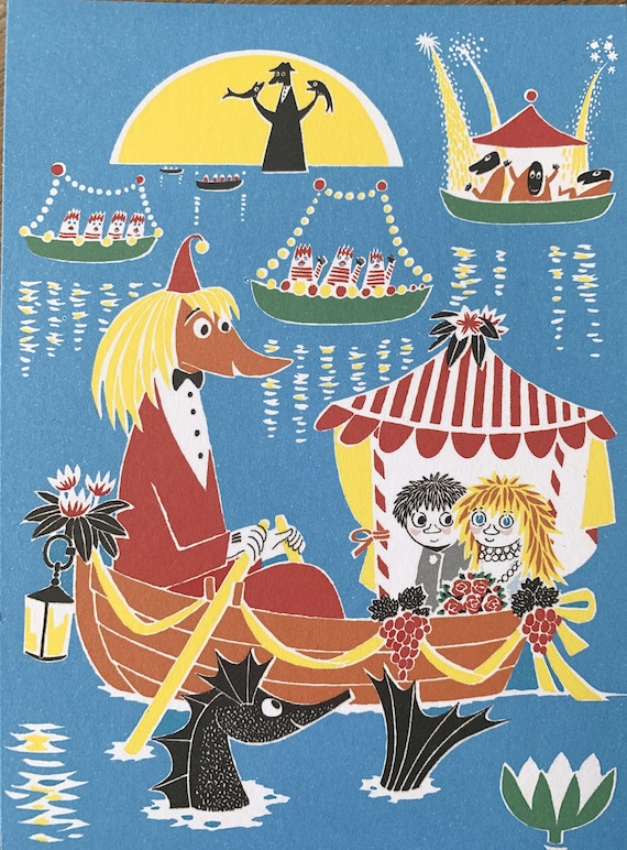 Moomin Postcard, Fillyjonk, Moomin Wedding - Etsy