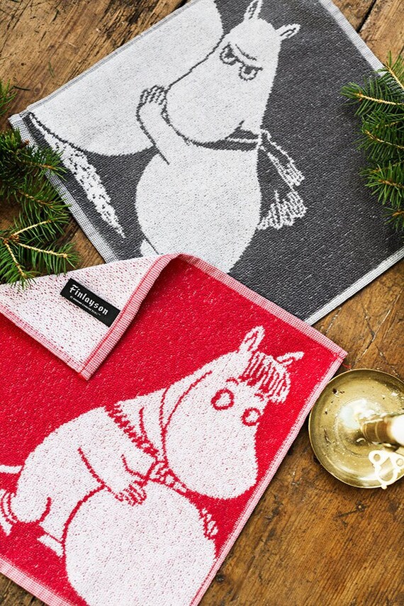 Finlayson ムーミン バスタオル 2枚セット フィンランドで購入 レア Moomin Hand Towels Set: Finlayson Cotton, Snowball Design - Etsy