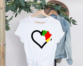 I Love Africa T-Shirt: Juneteenth Black History Freedom Shirt