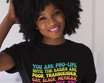 Pro Choice Feminist Shirt, Women's Rights Cotton Tee, pro love, equal rights, empowerment, unisex tee
