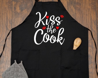 Kiss the Cook Apron, Funny Adult Humor Gift