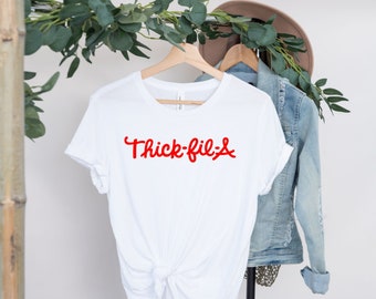 Thick-fil-A Shirt, Funny Foodie Humor, Adult Graphic Tee, foodie, unisex gift