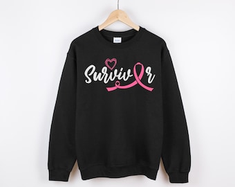 Survivor Breast Cancer Awareness Shirt: Unisex Tee, Hoodie, Crewneck