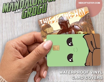 Credit Card Sticker | Mandalorian and Grogu | Glossy Vinyl