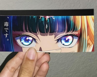 Apothec@ry Diaries | Maomao UV Reflective Vinyl Decal with Glowing Eyes when light hits