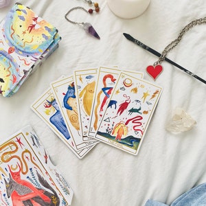 Le jeu de tarot Lilifer, édition Gold, jeu de 80 cartes et livret de tarot image 9