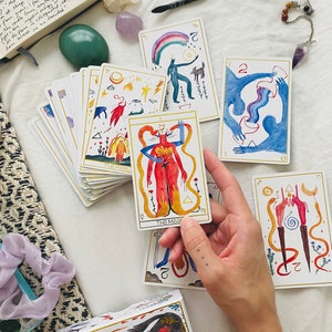 Le jeu de tarot Lilifer, édition Gold, jeu de 80 cartes et livret de tarot image 3