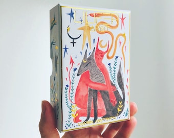 Le jeu de tarot Lilifer, édition Gold, jeu de 80 cartes et livret de tarot