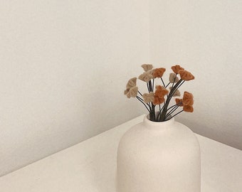 Small Handmade Felt Baby's Breath Flower Stems - Gift, Present, Home Decor