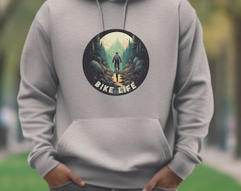 Bike Life Mountainbike Hoodie, Biker Hoodie, Biken Hoodie, Biken Pullover, Mountainbike Pullover, Biken Pullover, Biken Sweatshirt