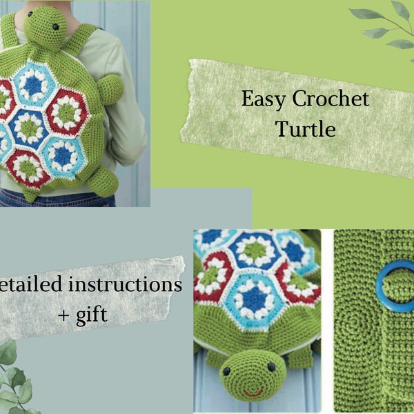 Turtle Backpack - Etsy