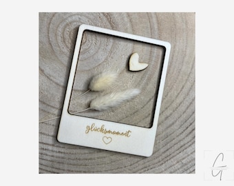Gepersonaliseerde houten Polaroid fotolijst | Magnetische fotolijst met naam | Fotohokje rekwisieten voor bruiloft | Verjaardagscadeau | Instax decoratie