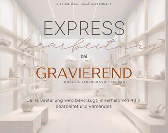 Express processing - Fast shipping