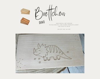 betoverende ontbijtplank voor kinderen DINO | Broodplank | Gepersonaliseerde ontbijtplank | gepersonaliseerde snackplank