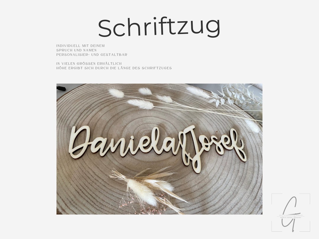 Lettering Made of Wood - Handmade Decoration for Every Occasion ...