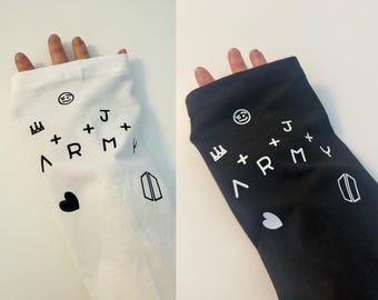 Fan made. JK hand tattoo inspired long sleeves T shirts.
