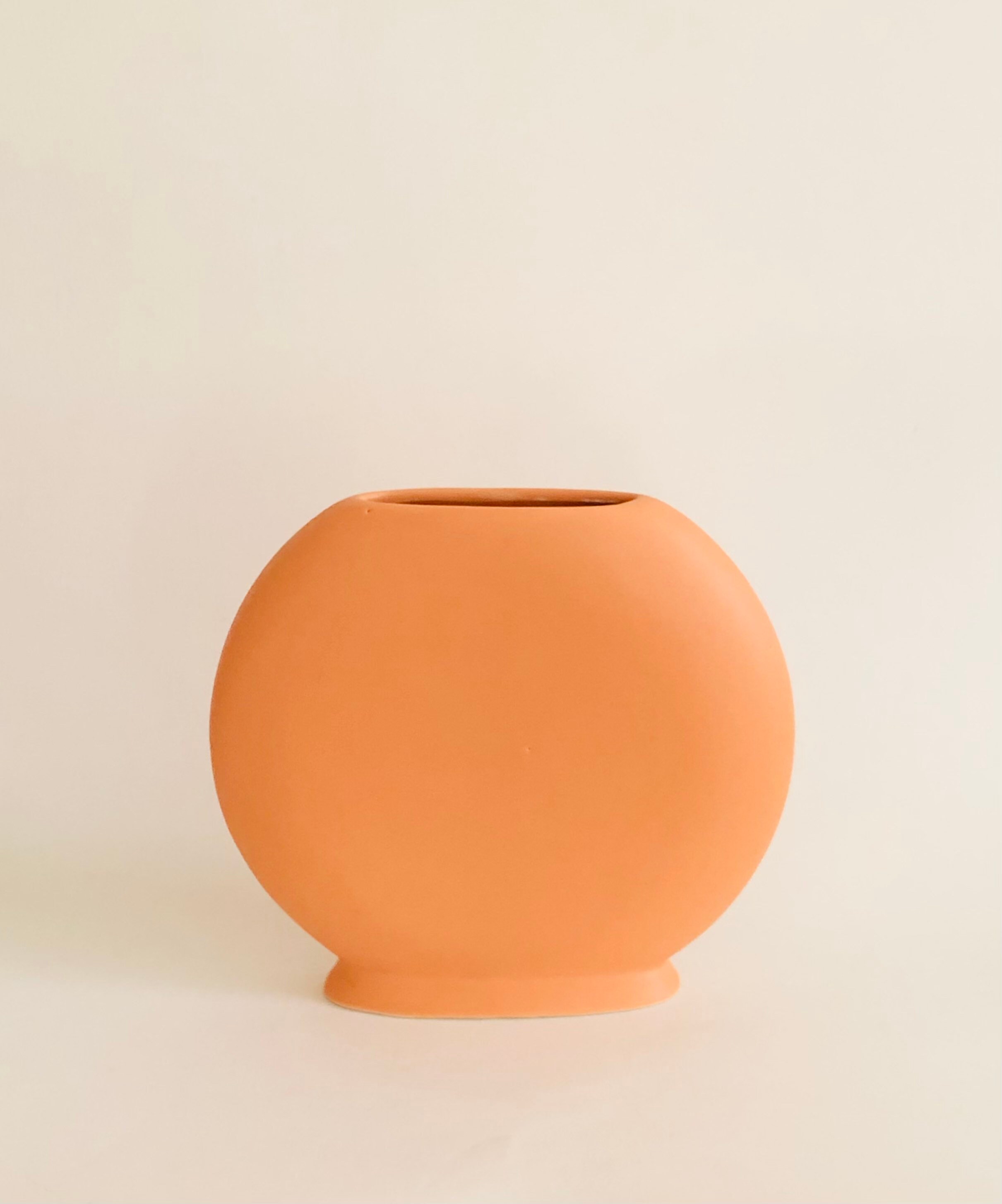 Vase Rond Vintage en Céramique Asa, Allemagne