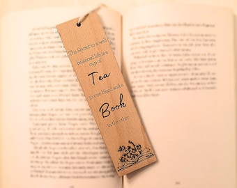 wooden bookmark