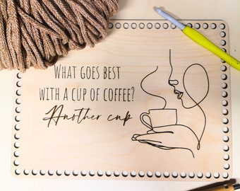 Plateau à café "Coffee Cup" fond panier